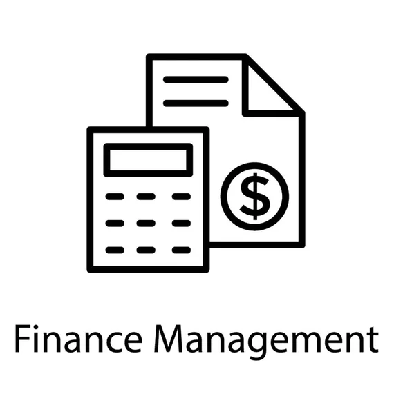 Dollár Szimbólum Számológép Együtt Gazdaság Ikon Finance Management Papír — Stock Vector