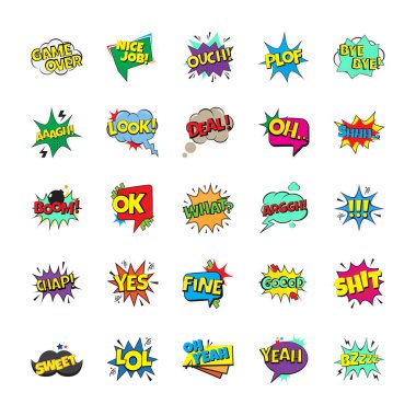 Pop Art kabarcıklar simgesi