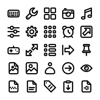 User Interface Bold Icons  clipart