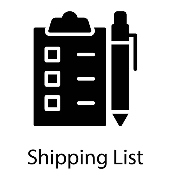 買い物リストの概念を保持を使用してクリップボードの一覧 — ストックベクタ