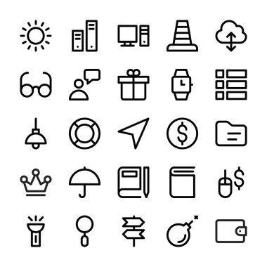 Kullanıcı arabirimi satır Icons Collection 