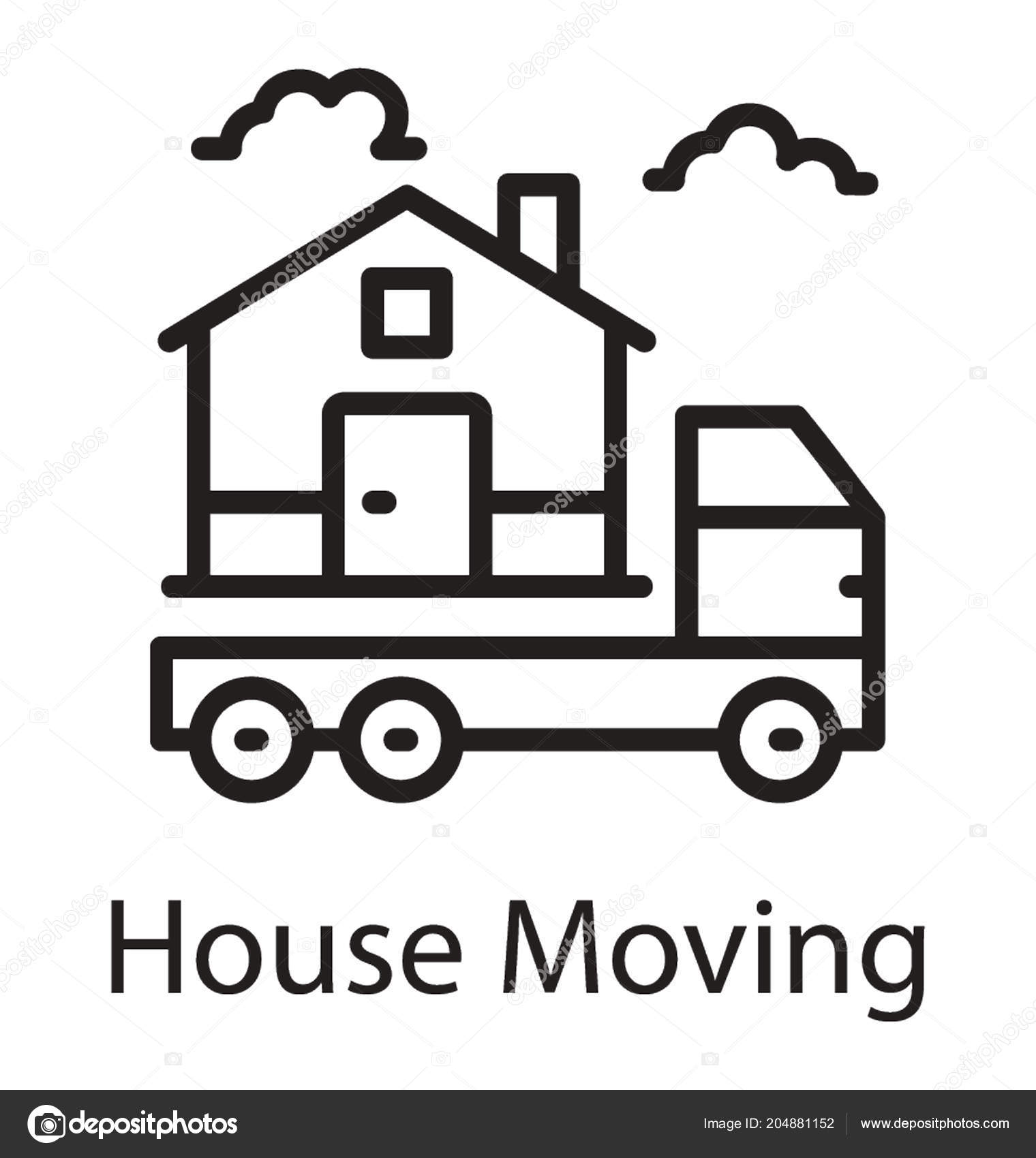 Home Moving Pickup Van Showcasing Home Delivery Concept Stock Vector Image by ©prosymbols 204881152