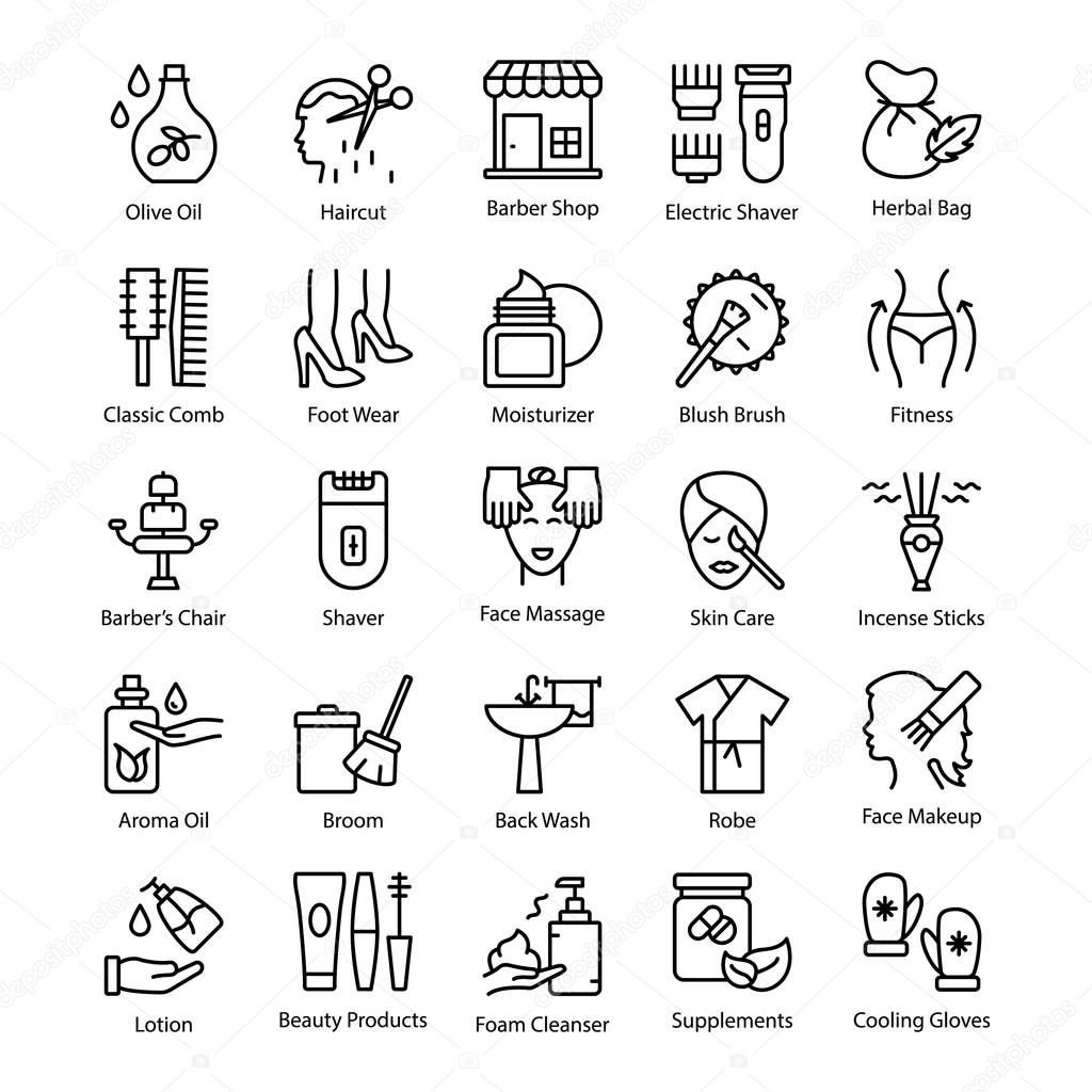 Alluring Pack Of Beauty Salon Icons 