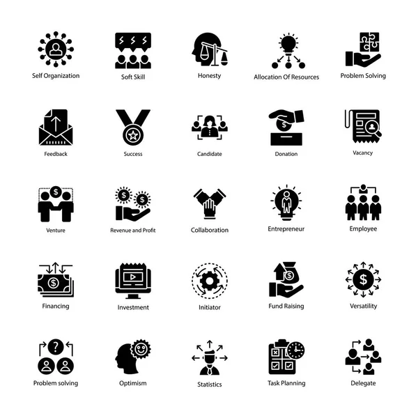 Glif Icons Set iş yönetimi