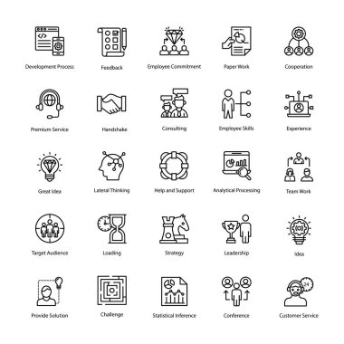 Business Management Icons Pack   clipart