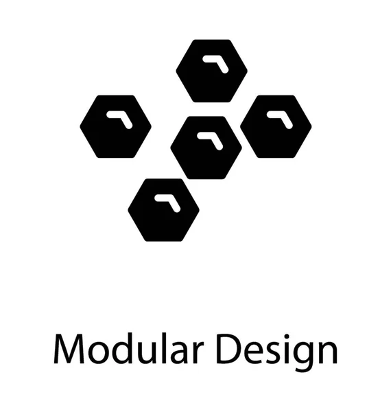 Bloques Icono Que Hace Icono Para Diseño Modular — Archivo Imágenes Vectoriales