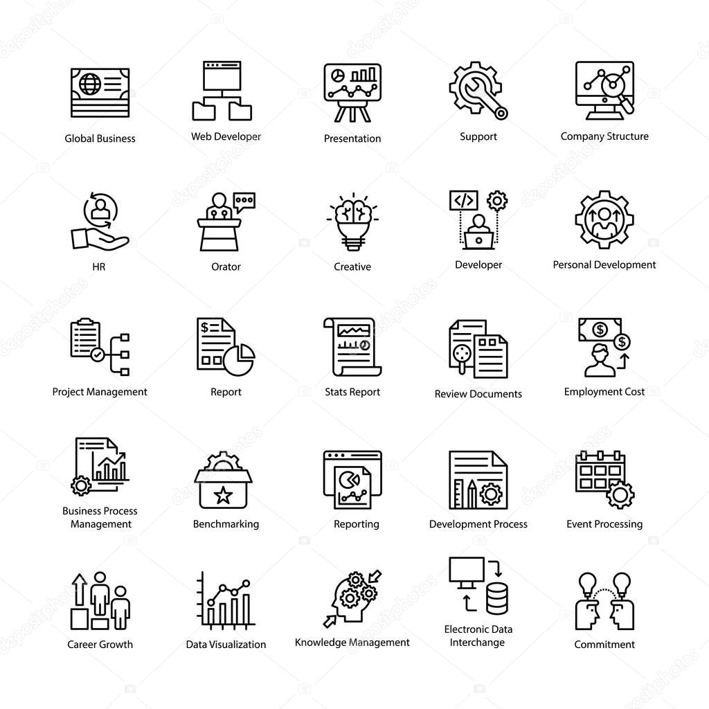 Business Management Icons Pack 