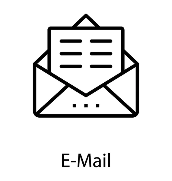 Проект Выходящий Ноутбука Обозначающий Значок Электронной Почты — стоковый вектор
