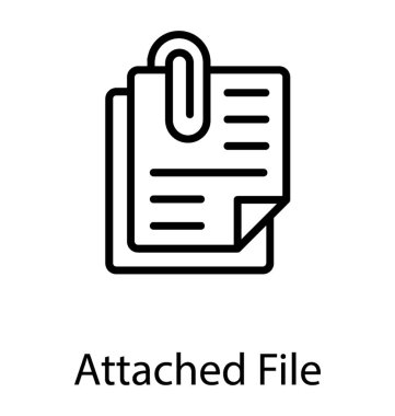 Bir kağıt ekli dosya kavramı tasvir ataş ile sabitlendiği 