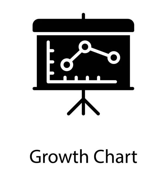 Placă Grafic Linie Care Descrie Conceptul Diagramă Creștere — Vector de stoc