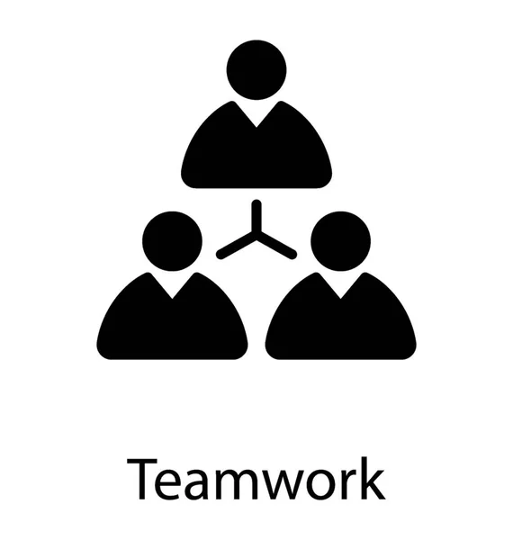 Groupe Personnes Interconnectées Travail Équipe — Image vectorielle