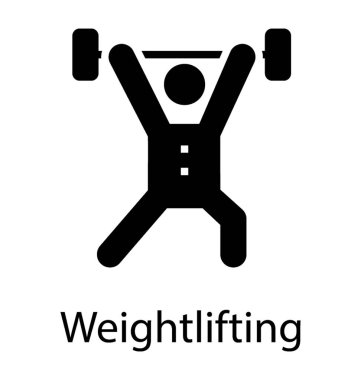 Vitrine halter kavram insan avatar ağır kaldırma ağırlıkları  