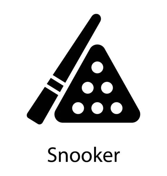 Kulki Cue Dokonywanie Ikona Dla Snookera — Wektor stockowy