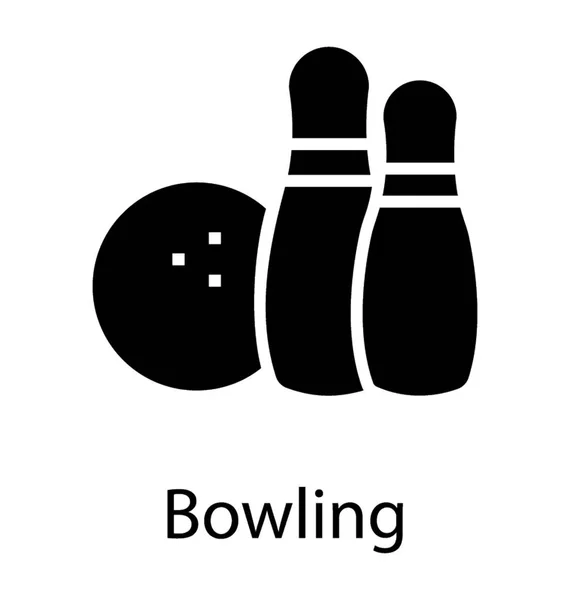 In an icon bowling pins and ball has been shown for bowling icon