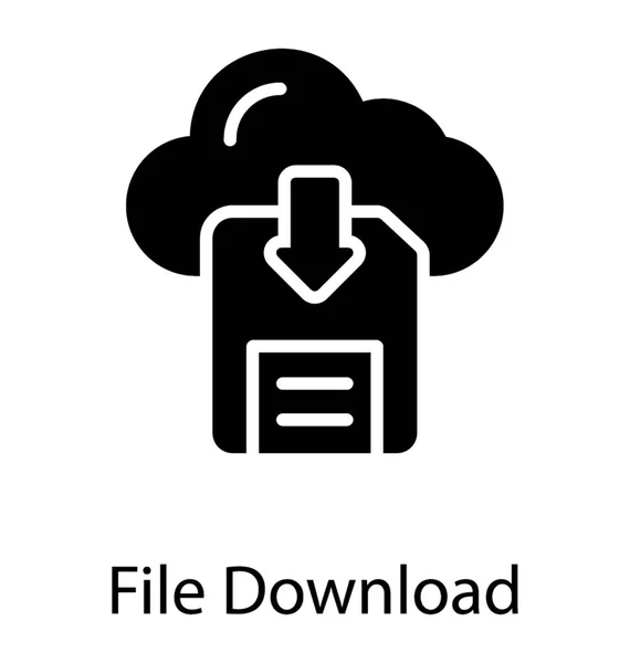 Datei Herunterladen Daten Von Einem Entfernten System Empfangen — Stockvektor