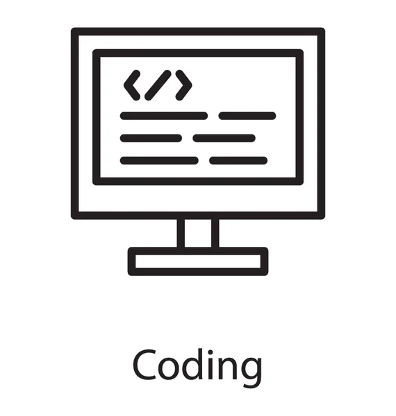 Obrazovka Backend Webové Stránky Zobrazeno Kódování Koncept — Stockový vektor