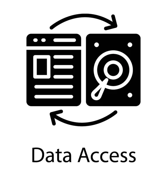 Página Web Unidad Disco Duro Conectados Través Flechas Icono Transformación — Archivo Imágenes Vectoriales