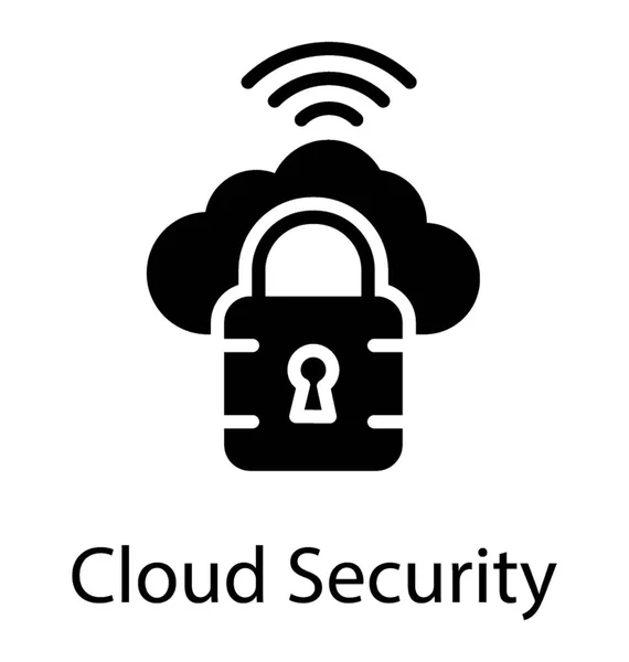 Glyphicon Steht Für Integrität Des Cloud Netzwerks — Stockvektor