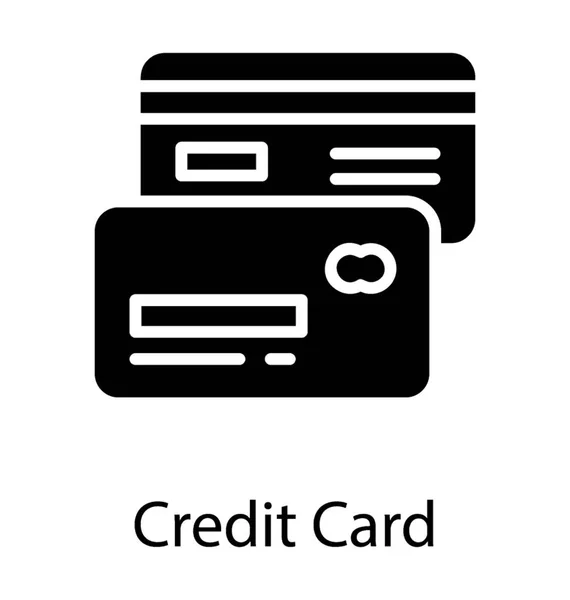 Zwei Chipkarten Mit Den Für Kreditkarten Oder Bankkarten Charakteristischen Informationen — Stockvektor