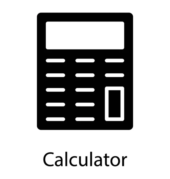 Outil Mathématique Pour Calculer Comptabiliser Ayant Des Boutons Numériques Petit — Image vectorielle