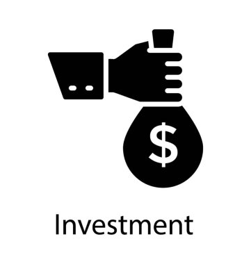 Bir el çantası üzerinde yatırım tasvir eden dolar işareti ile 