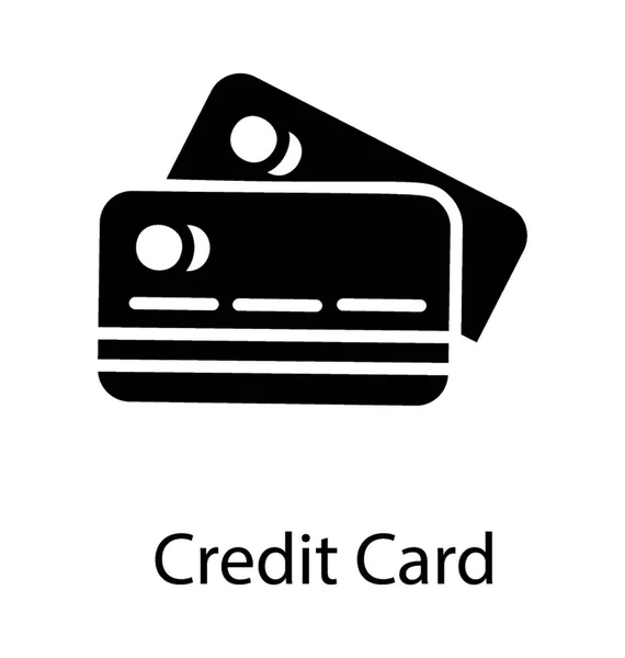 Eine Anzahl Von Währungskarten Einem Symbol Das Kreditkarten Darstellt — Stockvektor