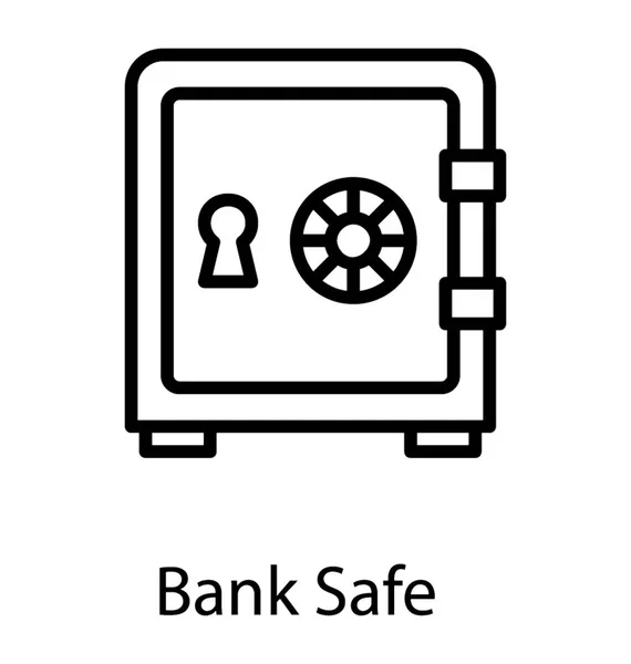 Hard Safety Digital Machine Handle Lock Symbolizing Locker Saving Money — Stock Vector