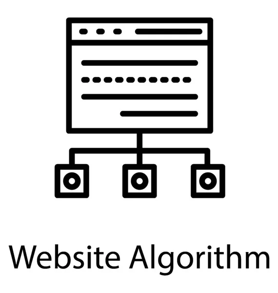 Una Lista Páginas Sitios Web Que Muestran Icono Para Optimización — Archivo Imágenes Vectoriales