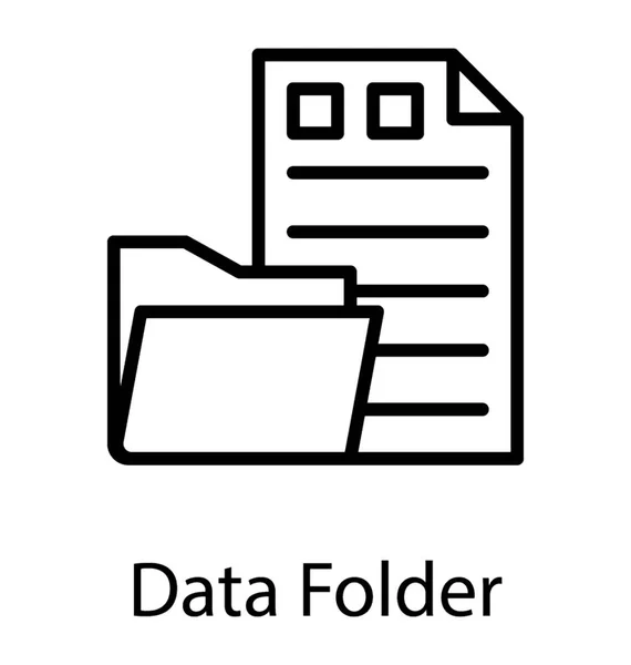 Связующий Документ Папка Размещения Файлов — стоковый вектор