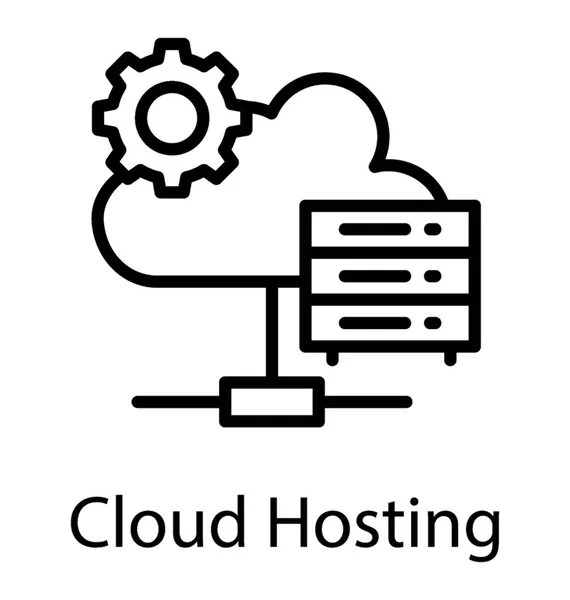 Computación Nube Plataforma Servicios Nube Través Internet — Archivo Imágenes Vectoriales
