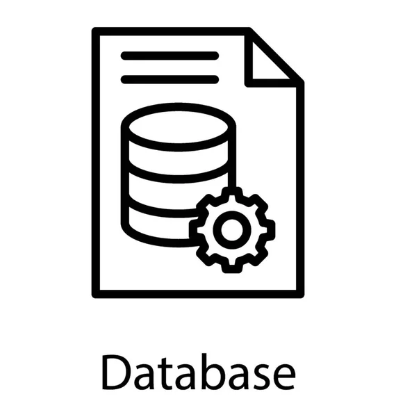 Système Stockage Électronique Des Données Des Documents — Image vectorielle