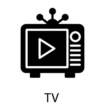 Retro tarzı Televizyon antenler ile 
