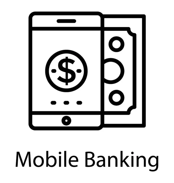 Smartphone Cartão Crédito Colocados Lado Denotando Banco Móvel — Vetor de Stock