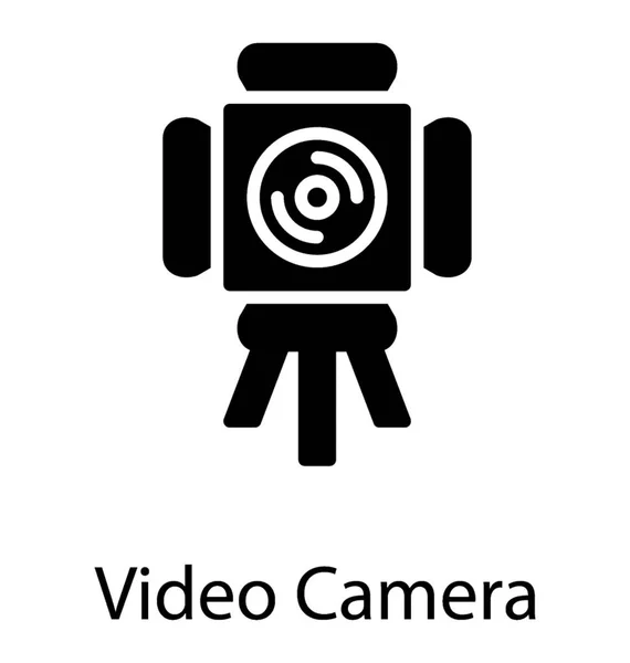 Аппаратный Инструмент Используемый Производстве Фильмов Видео Имеющий Пленочную Катушку Изображающую — стоковый вектор