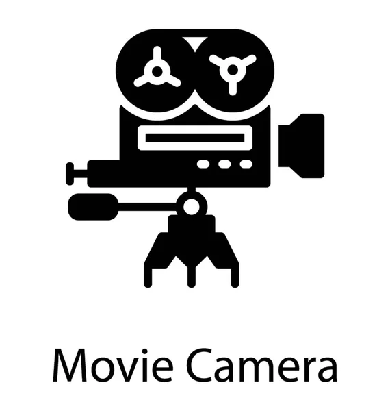 Lensler Aksesuarlar Film Kamera Tasvir Medya Ile Bir Donanım Aracı — Stok Vektör