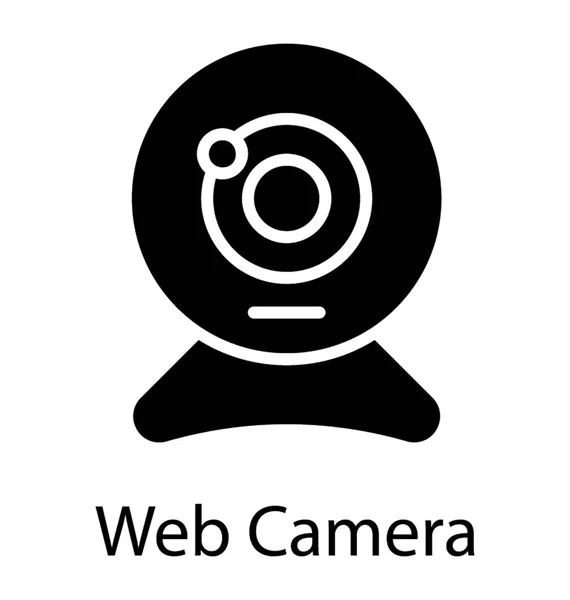 Camera Van Een Computer Webcam Voor Video Oproepen — Stockvector