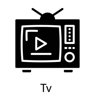 Retro tarzı Televizyon antenler ile 