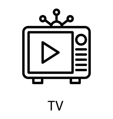 Retro tarzı Televizyon antenler ile 