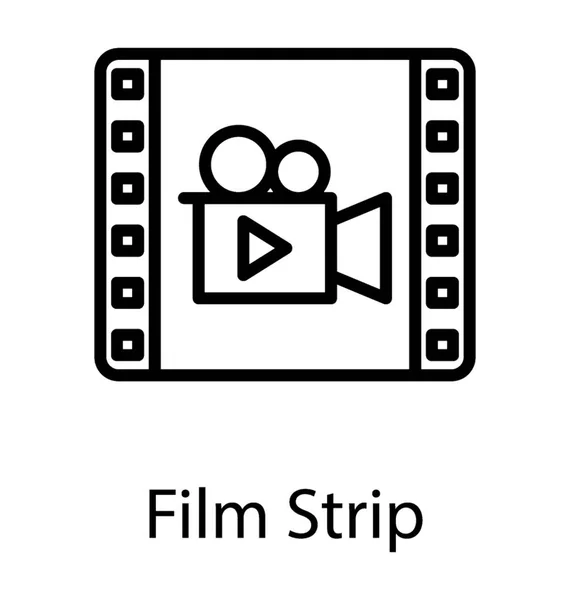 Rolo Filme Mostrando Gráfico Câmera Vídeo Nele Dando Cooncept Filme —  Vetores de Stock