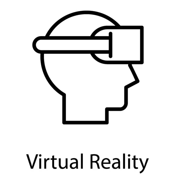 Conceito Realidade Virtual Dispositivo Óculos Montados Cabeça —  Vetores de Stock