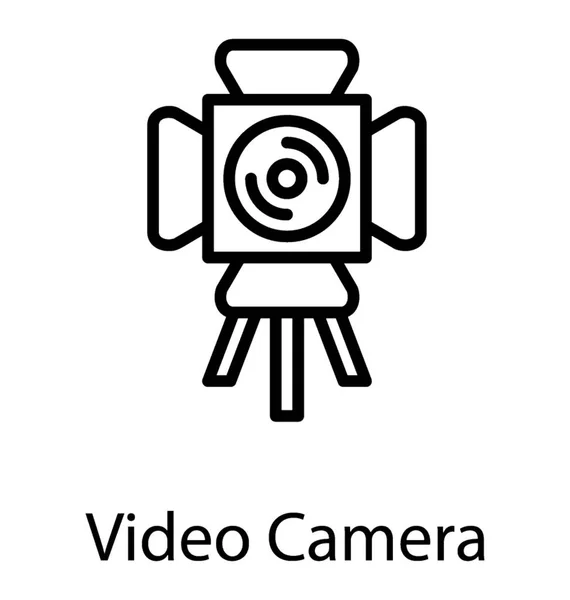Hardware Tool Used Filmmaking Video Making Having Film Reel Depicting — Stock Vector