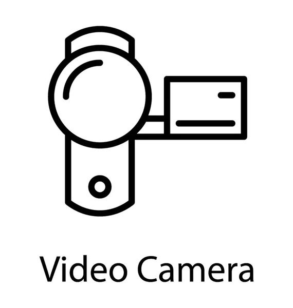 Handycam Para Gravar Vídeos — Vetor de Stock