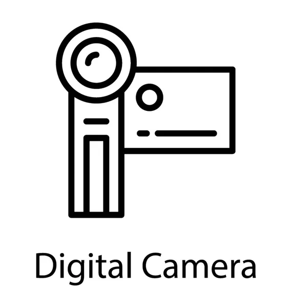 Screen Showing Lense Capture Screen Watch Digital Camera — Stock Vector