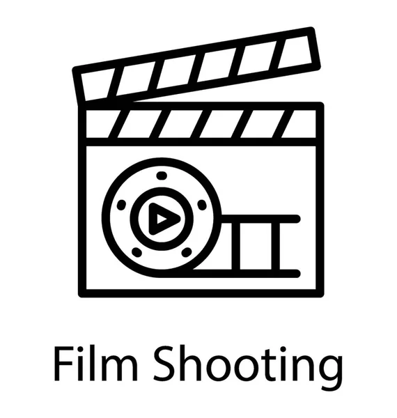 Placa Palmas Com Ferramentas Edição Vídeo Oferecendo Conceito Filmagem —  Vetores de Stock