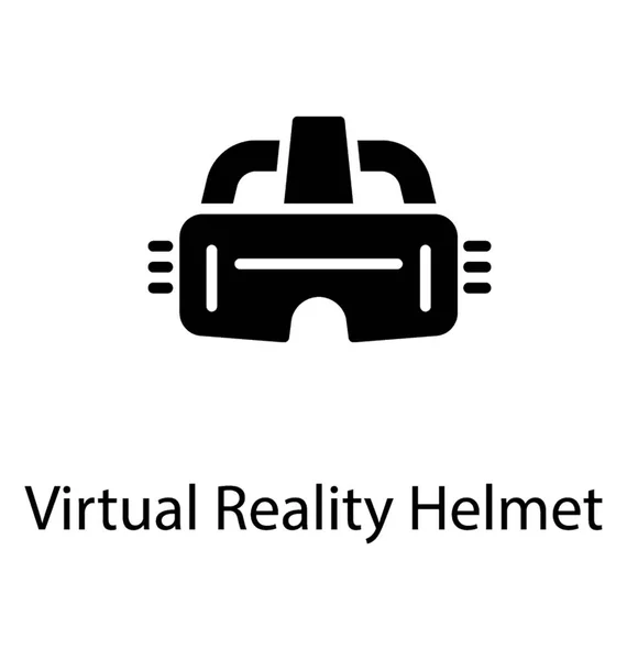 Óculos Inteligentes Simbólicos Ambiente Realidade Virtual —  Vetores de Stock
