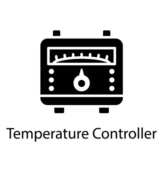 Aygıt Glif Vektör Simge Grafik Kontrol Sıcaklık — Stok Vektör