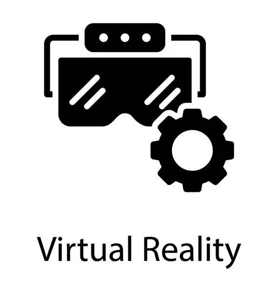 Cabeça Montado Dispositivo Óculos Realidade Virtual Fornece Realidade Virtual Para —  Vetores de Stock