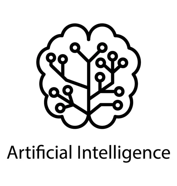 Simple Icon Image Human Brain — Stock Vector