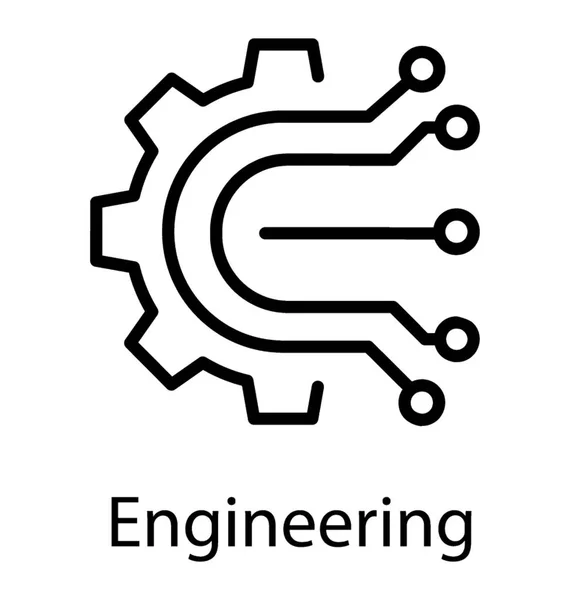 Sor Ikon Tervező Automatizált Megoldás Diagram — Stock Vector