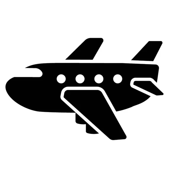 Flying Craft Flight Here Icon Aeroplane — Stock Vector